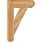 Ekena Millwork Traditional Craftsman Rough Sawn Bracket w/ Offset Brace, Western Red Cedar, 8"W x 24"D x 36"H BKT0806X24X36TRA04RWR - alternate 3